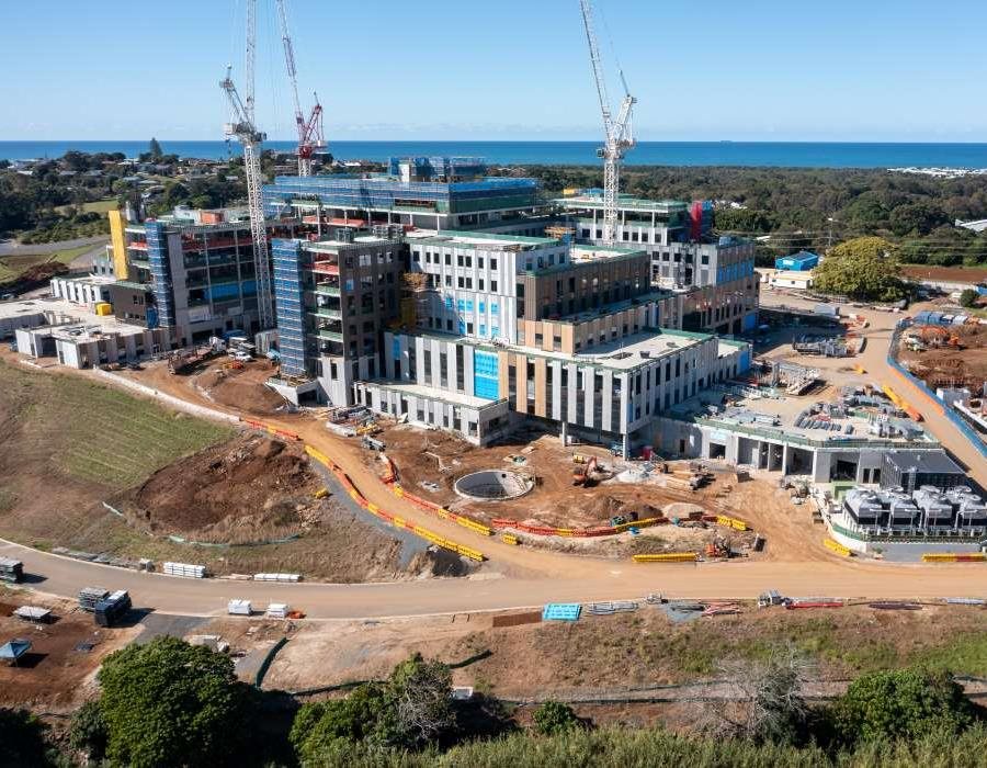 Construction for Tweed Valley Hospital reaches new heights